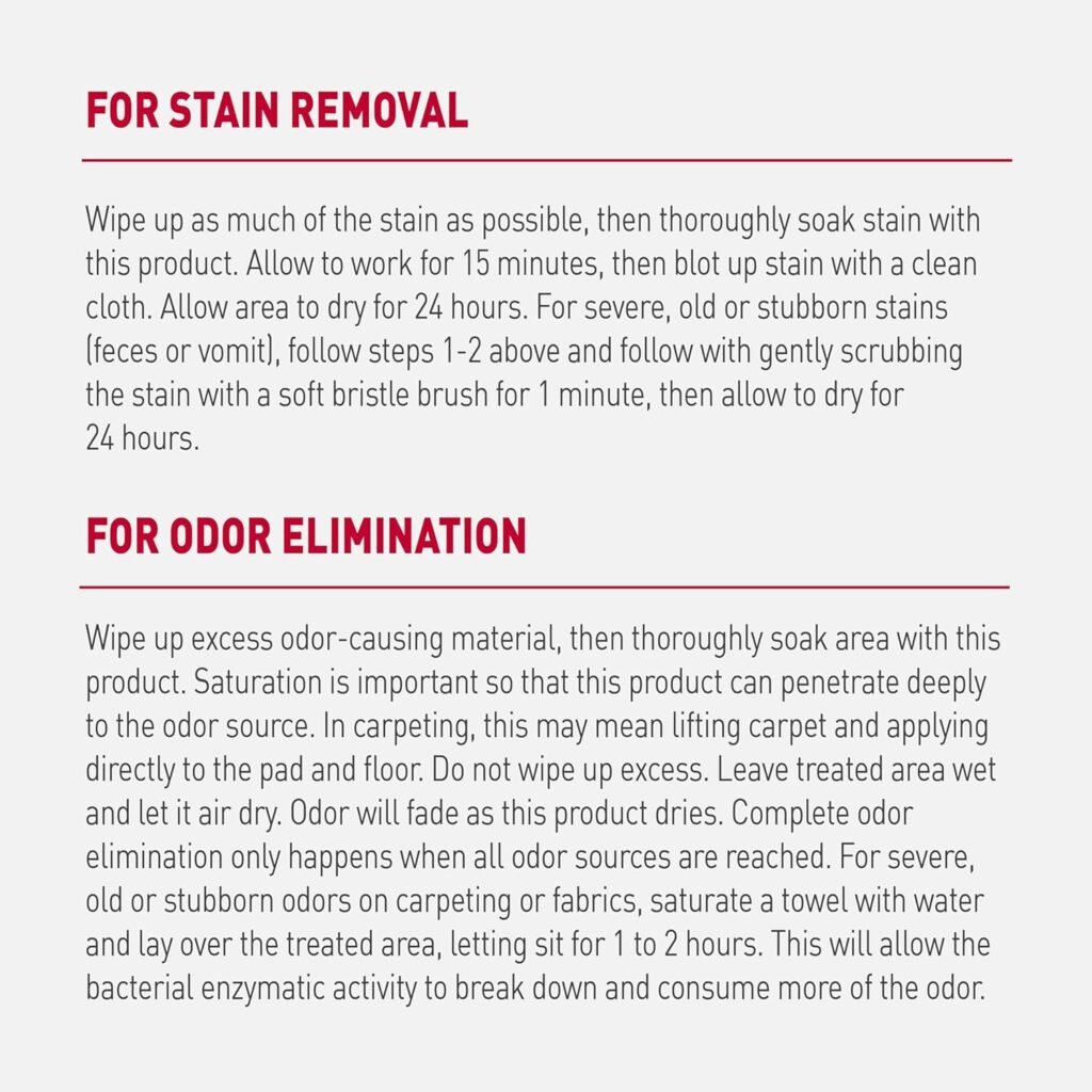 Nature’s Miracle Advanced Stain And Odor Eliminator for Dogs, Fresh Scent, Severe Mess Enzymatic Formula For Tough Pet Messes, 1 Gallon